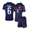 7040 PACK JUNIOR FRANCE DOMICILE POGBA. ENSEMBLE MAILLOT ET SHORT 2020 2021
