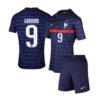 7058 PACK JUNIOR FRANCE DOMICILE GIROUD. ENSEMBLE MAILLOT ET SHORT 2020 2021
