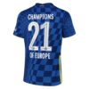 7592 MAILLOT CHELSEA DOMICILE CHAMPIONS OF EUROPE 2021 2022