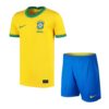 7748 PACK JUNIOR BRESIL DOMICILE. ENSEMBLE MAILLOT ET SHORT 2020 2021