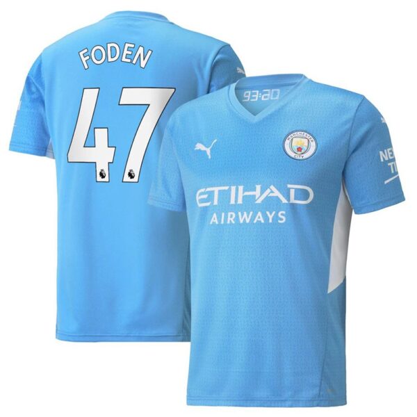 MAILLOT MANCHESTER CITY DOMICILE FODEN 2021-2022