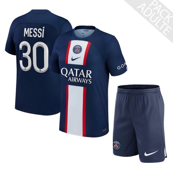 PACK PSG DOMICILE MESSI ADULTE SAISON 2022-2023