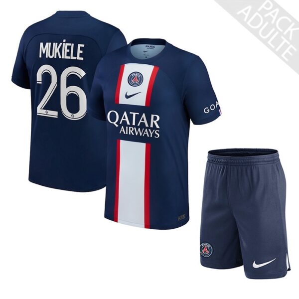 PACK PSG DOMICILE MUKIELE ADULTE 2022-2023