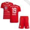 9368 PACK BAYERN MUNICH DOMICILE DAVIES. ENSEMBLE ADULTE MAILLOT ET SHORT 2022 2023
