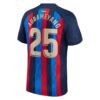 9494 PACK FC BARCELONE DOMICILE AUBAMEYANG. ENSEMBLE ADULTE MAILLOT ET SHORT 2022 2023