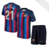 9498 PACK FC BARCELONE DOMICILE FRENKIE DE JONG. ENSEMBLE ADULTE MAILLOT ET SHORT 2022 2023