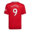 9660 PACK JUNIOR MANCHESTER UNITED DOMICILE MARTIAL. ENSEMBLE MAILLOT ET SHORT 2022 2023