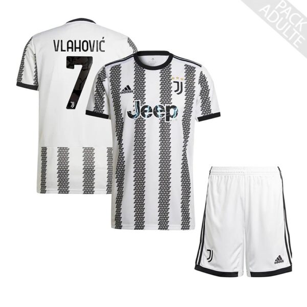 PACK JUVENTUS VLAHOVIC DOMICILE ADULTE 2022-2023