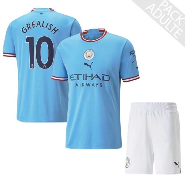 PACK MANCHESTER CITY DOMICILE GREALISH ADULTE 2022-2023
