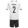 11111 PACK JUNIOR ALLEMAGNE DOMICILE RUDIGER. ENSEMBLE MAILLOT ET SHORT 2022 2023