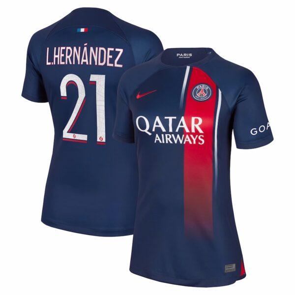 MAILLOT PSG DOMICILE FEMME LUCAS HERNANDEZ 2023-2024