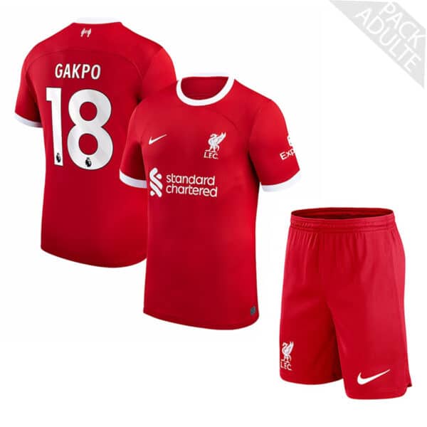 PACK LIVERPOOL DOMICILE GAKPO ADULTE 2023-2024