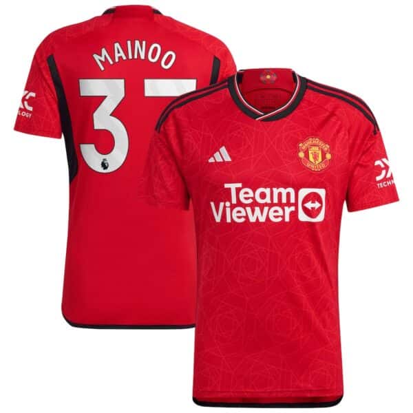 MAILLOT MANCHESTER UNITED DOMICILE MAINOO 2023-2024