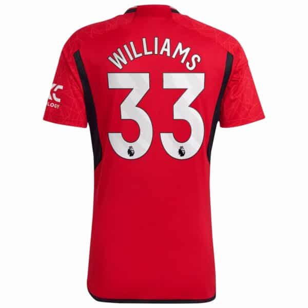 PACK MANCHESTER UNITED DOMICILE WILLIAMS ENSEMBLE ADULTE 2023-2024