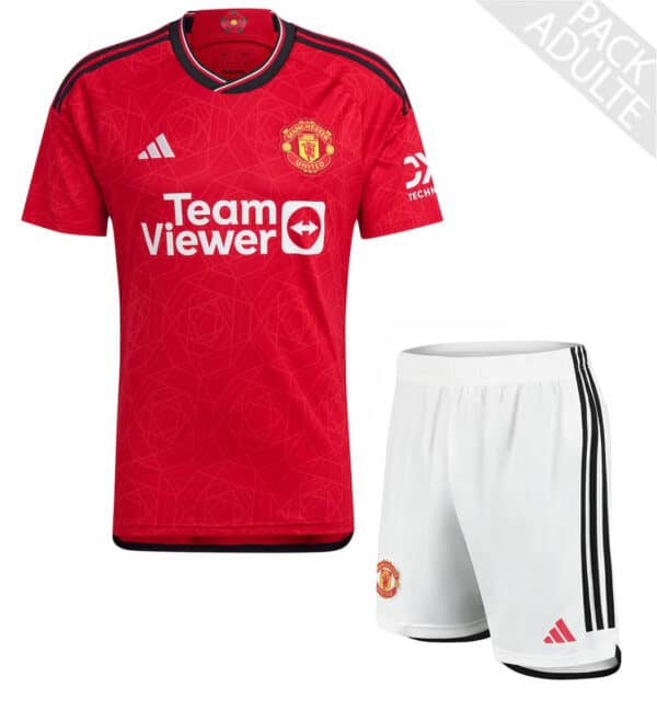 PACK MANCHESTER UNITED DOMICILE ADULTE 2023-2024