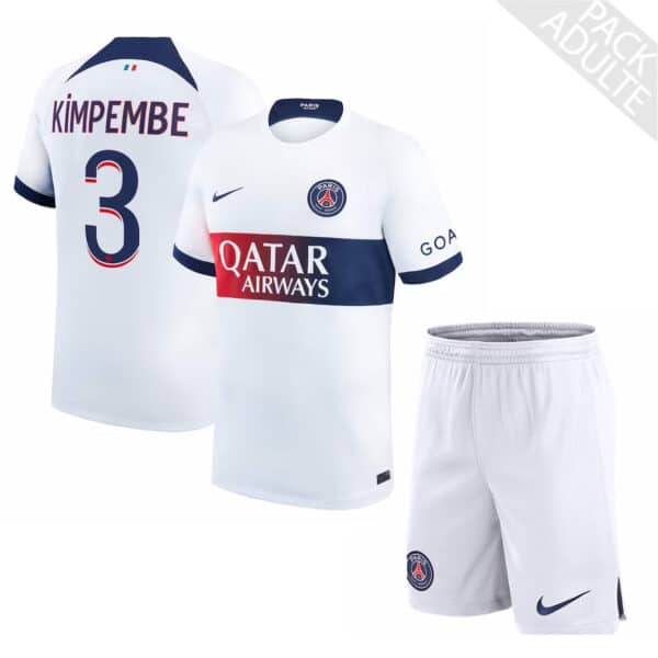 PACK PSG EXTERIEUR KIMPEMBE ADULTE 2023-2024