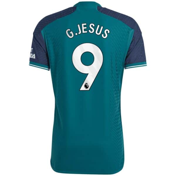 MAILLOT ARSENAL THIRD GABRIEL JESUS VERSION AUTHENTIC 2023-2024