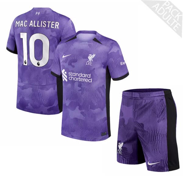 PACK LIVERPOOL THIRD MAC ALLISTER ADULTE 2023-2024