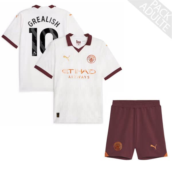 PACK MANCHESTER CITY EXTERIEUR GREALISH ADULTE 2023-2024