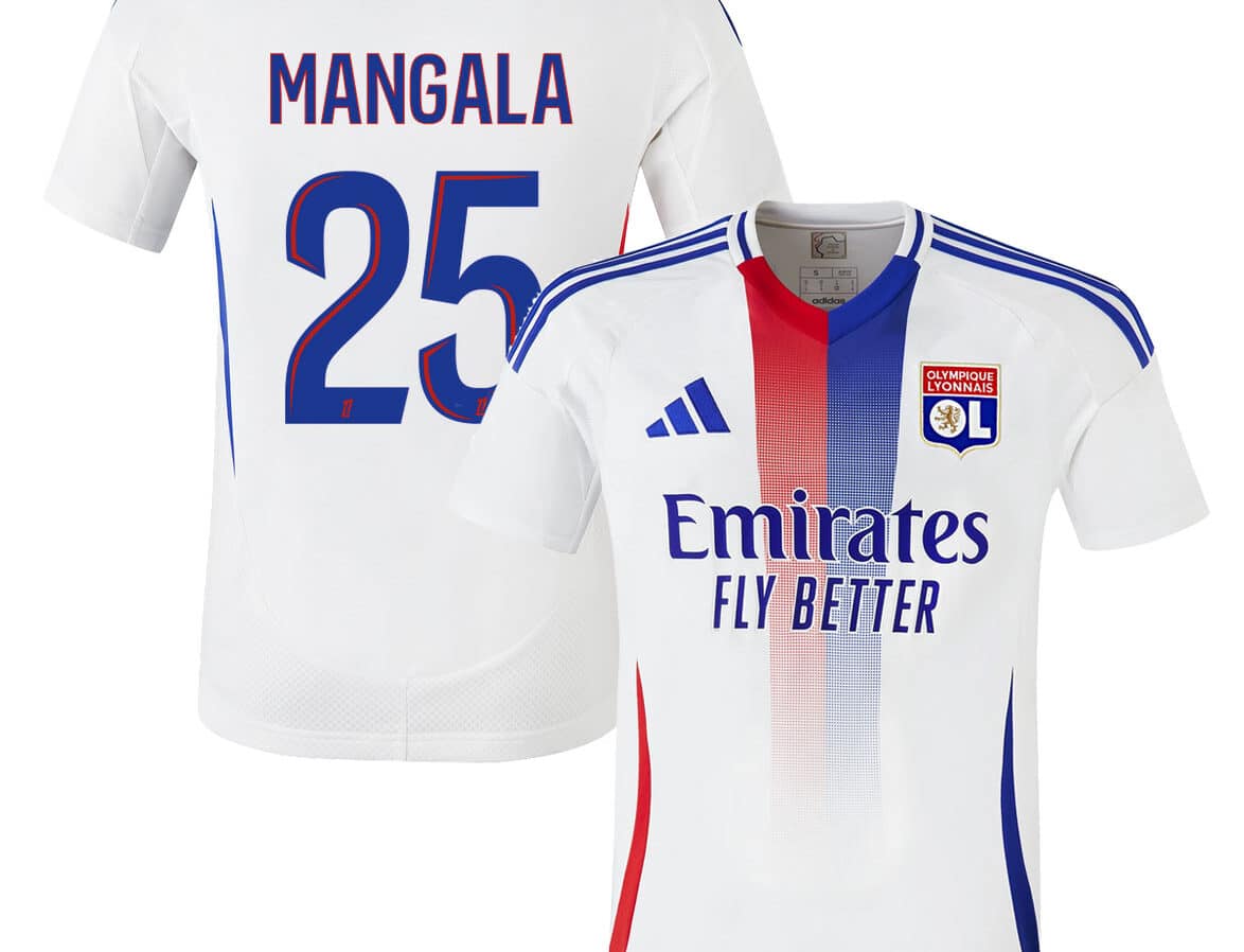 MAILLOT OLYMPIQUE LYONNAIS DOMICILE MANGALA SAISON 2024-2025