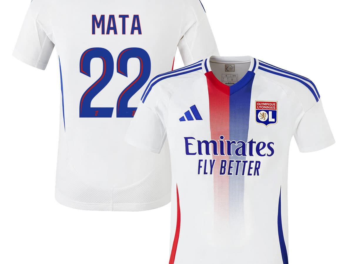 MAILLOT OLYMPIQUE LYONNAIS DOMICILE MATA SAISON 2024-2025