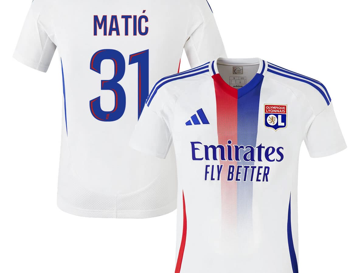 MAILLOT OLYMPIQUE LYONNAIS DOMICILE MATIC SAISON 2024-2025