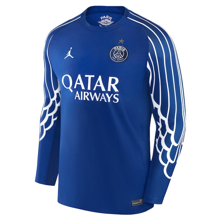 MAILLOT PSG 4TH MANCHES LONGUES AVEC 1 ETOILE FLOCAGE CHAMPION 2024-2025