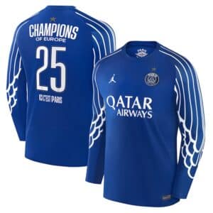 MAILLOT PSG 4TH MANCHES LONGUES AVEC 1 ETOILE FLOCAGE CHAMPION 2024-2025
