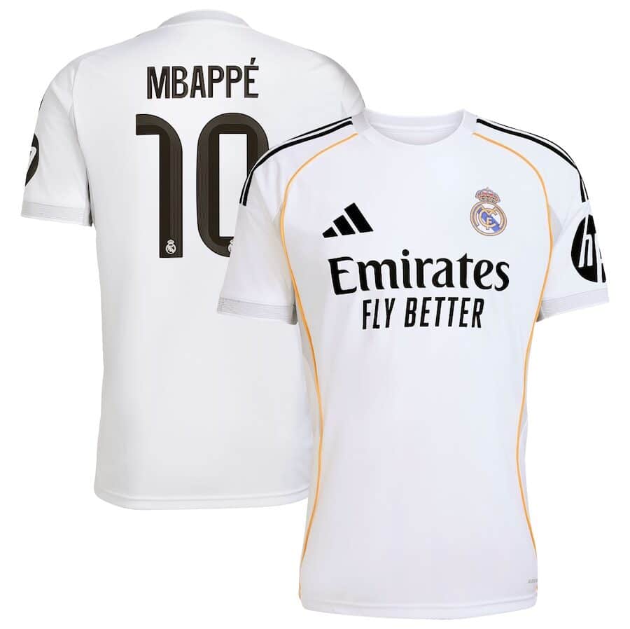 MAILLOT REAL MADRID DOMICILE MBAPPE 2025-2026